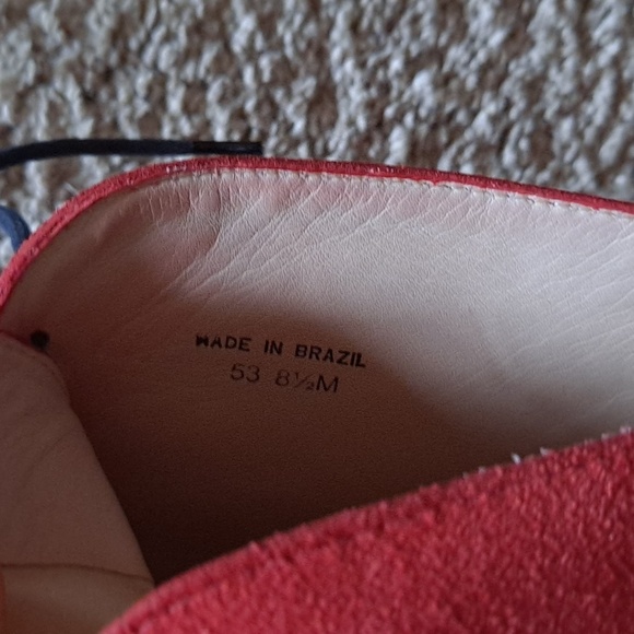 Kate Spade Red Suede Leather Bootie Size 8.5M - Picture 4 of 5